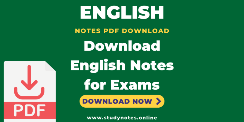 General English Direct Download English Notes PDF for CLAT, NDA, CDS, BANKING, SSC, RAILWAY, CTET, KVS and all other Competitive Exams