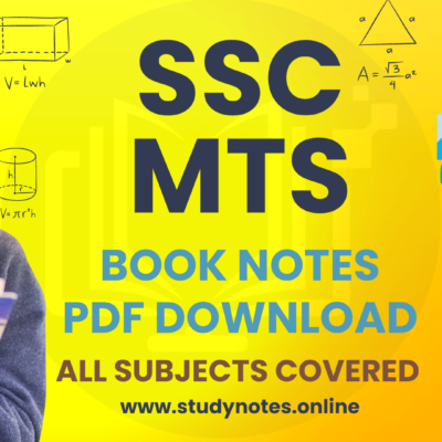 SSC MTS Book Notes PDF Download SSC Multi-Tasking Staff All Subjects Books Google Drive Direct Download Link